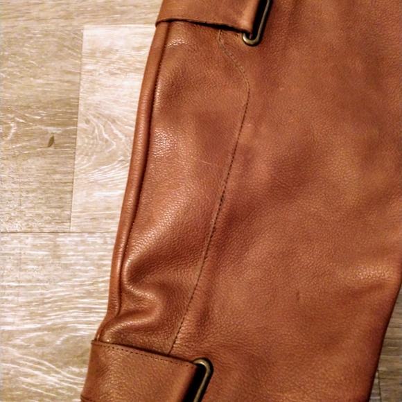 Ciao Bella Brown Leather Tall Riding Boots - Picture 5 of 8